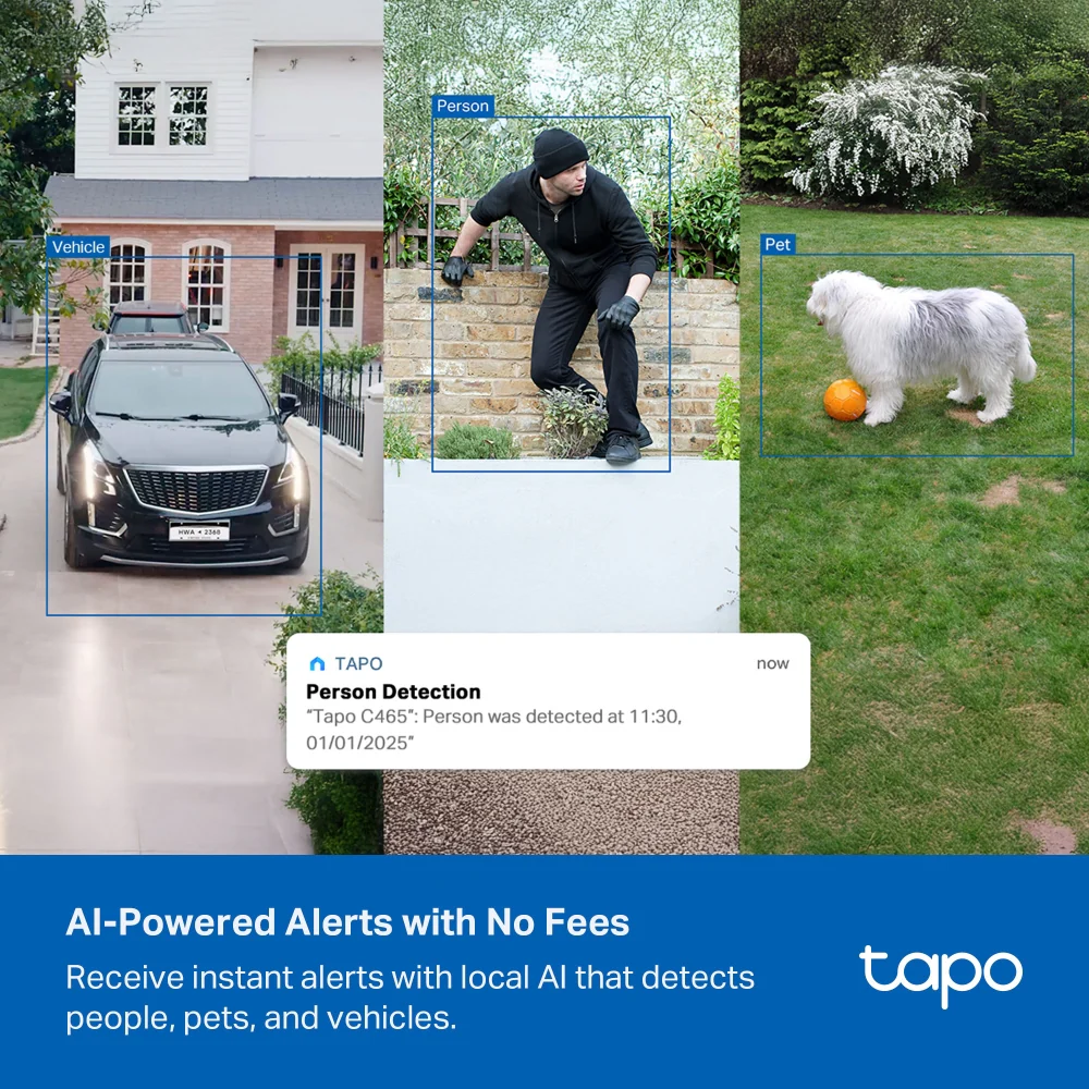 Tapo C465 | Solar Security Camera, 4K 8MP, AI Detection - Image 7