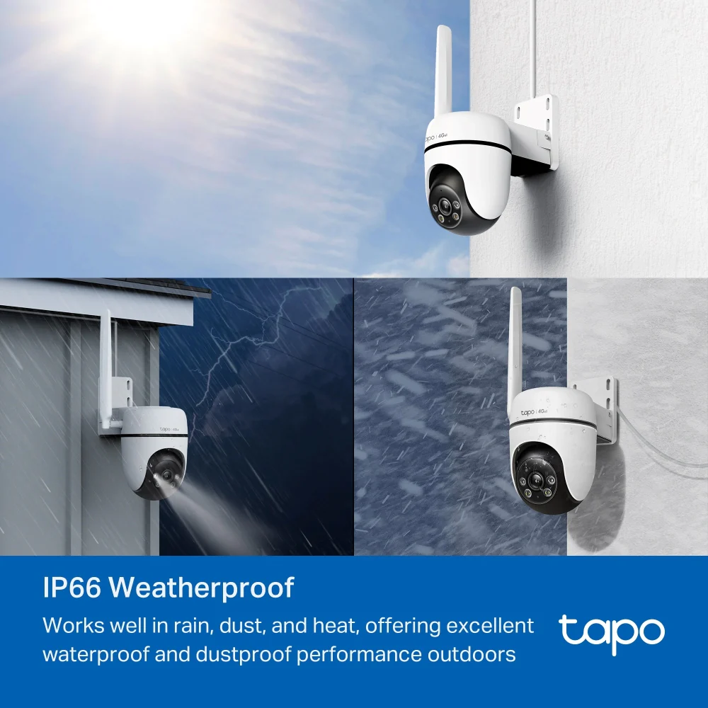 Tapo C501GW | Outdoor Pan/Tilt 4G LTE Camera, 1080P, Free AI Detection, IP66, Colour Night Vision - Image 10