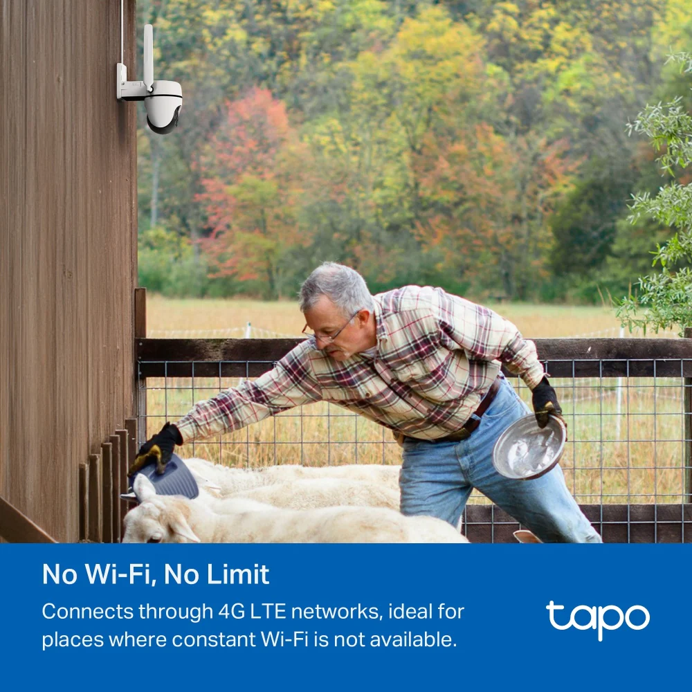 Tapo C501GW | Outdoor Pan/Tilt 4G LTE Camera, 1080P, Free AI Detection, IP66, Colour Night Vision - Image 5