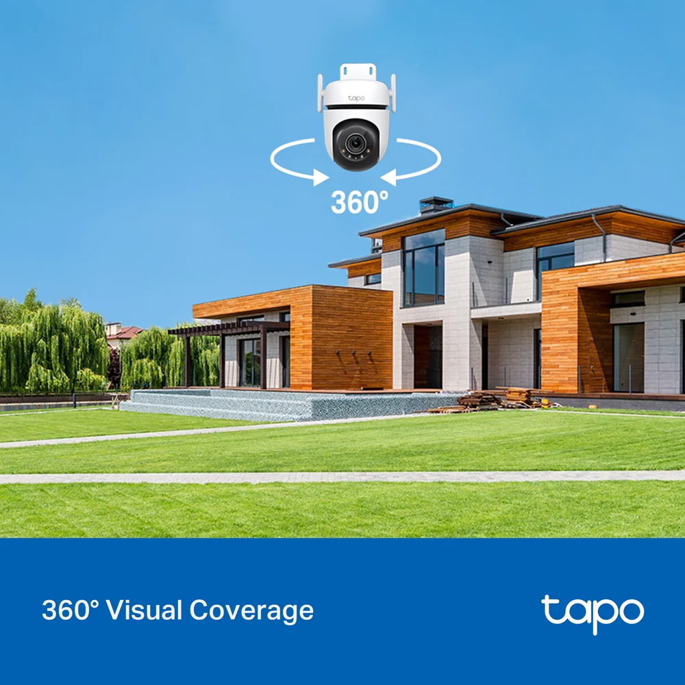 Tapo C520WS | Outdoor Pan/Tilt Security Wi-Fi Camera, 2K QHD, Colour Night Vision - Image 4