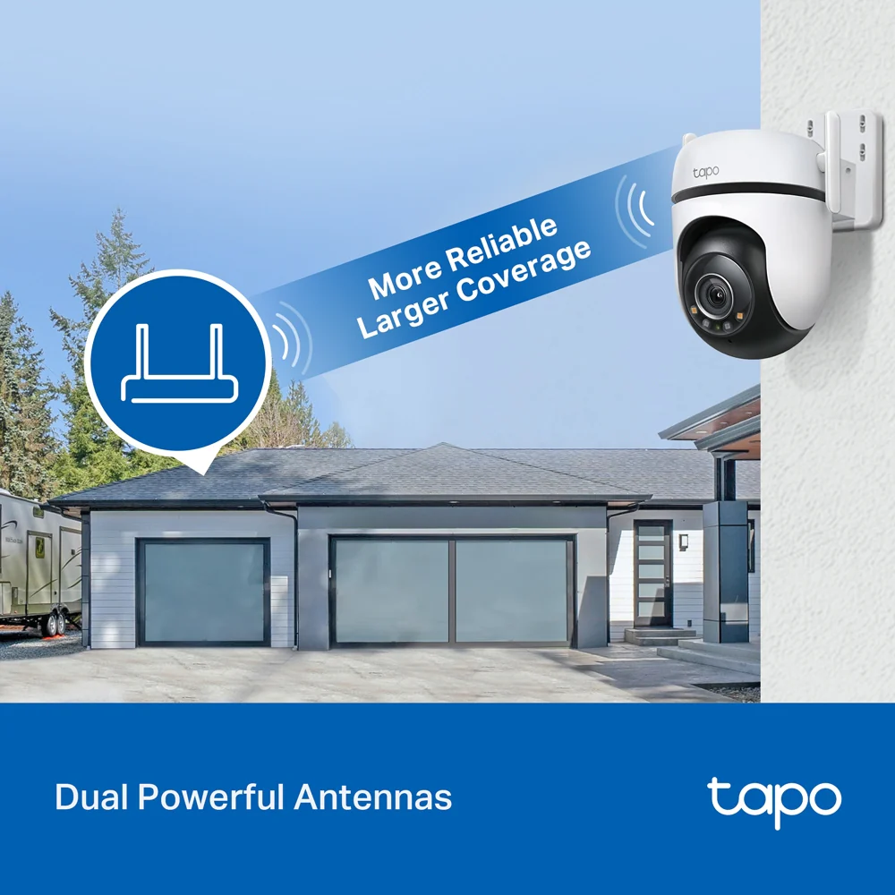 Tapo C520WS | Outdoor Pan/Tilt Security Wi-Fi Camera, 2K QHD, Colour Night Vision - Image 6