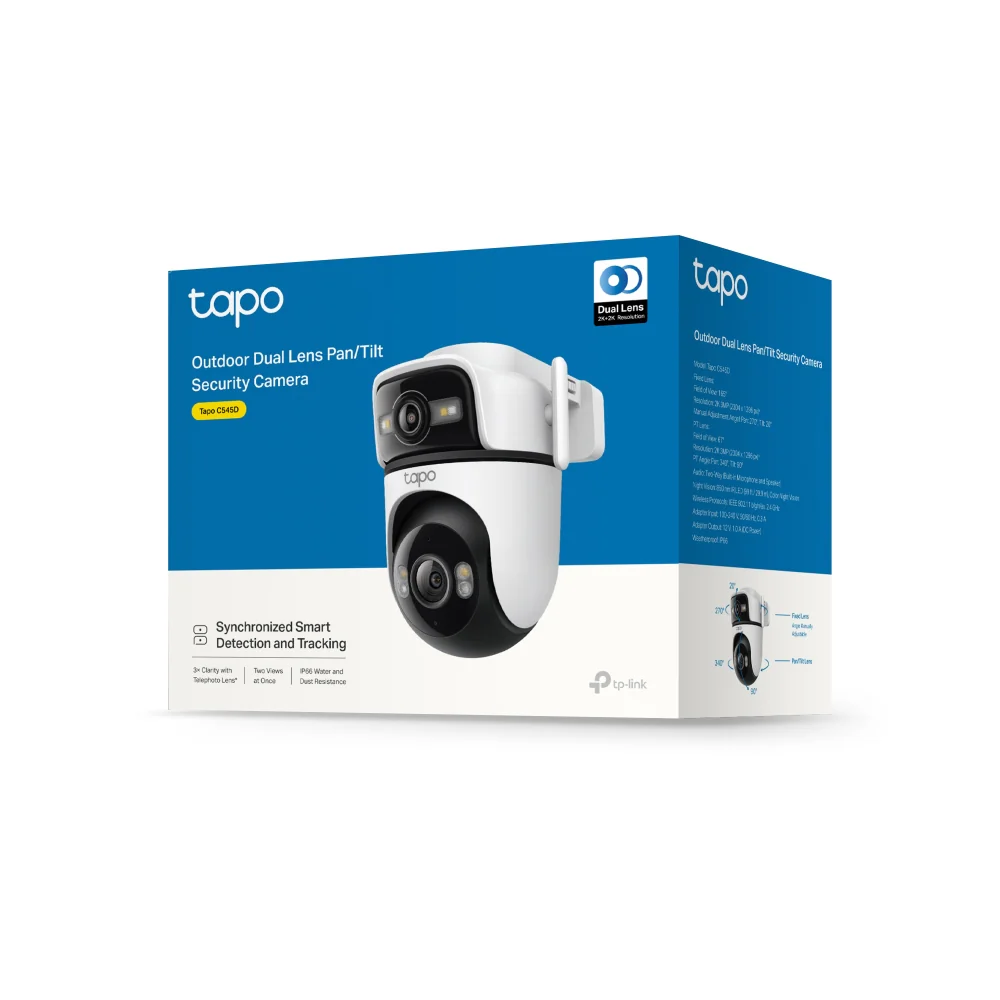 Tapo C545D | Outdoor Dual-Lens Pan/Tilt Security Camera, Dual 2K 3MP, AI Detection - Image 13