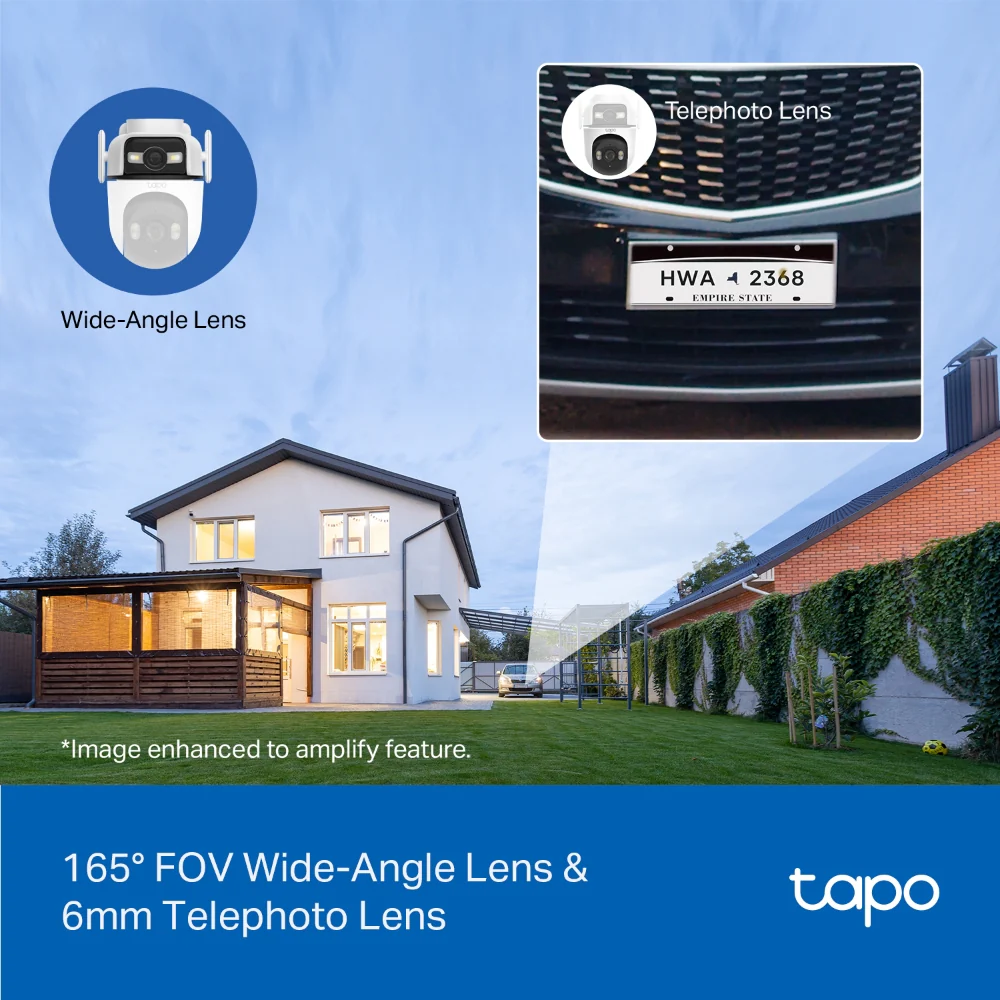 Tapo C545D | Outdoor Dual-Lens Pan/Tilt Security Camera, Dual 2K 3MP, AI Detection - Image 5