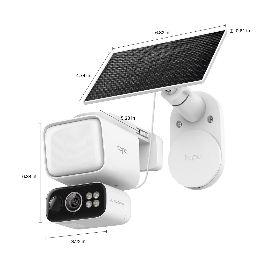 Tapo C615F KIT | Solar Floodlight Pan/Tilt Security Camera Kit, 2K 3MP, AI Tracking - Image 3