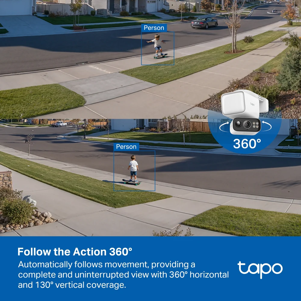 Tapo C615F KIT | Solar Floodlight Pan/Tilt Security Camera Kit, 2K 3MP, AI Tracking - Image 7