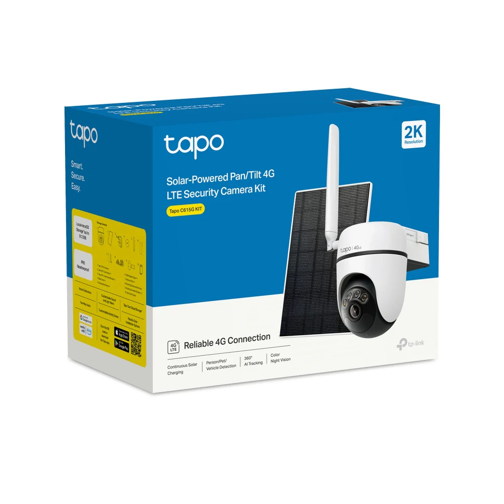 Tapo C615G KIT | Solar Pan/Tilt 4G LTE Security Camera Kit, 2K 3MP, Night Vision - Image 12