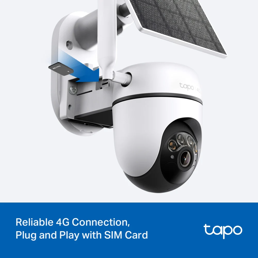 Tapo C615G KIT | Solar Pan/Tilt 4G LTE Security Camera Kit, 2K 3MP, Night Vision - Image 3