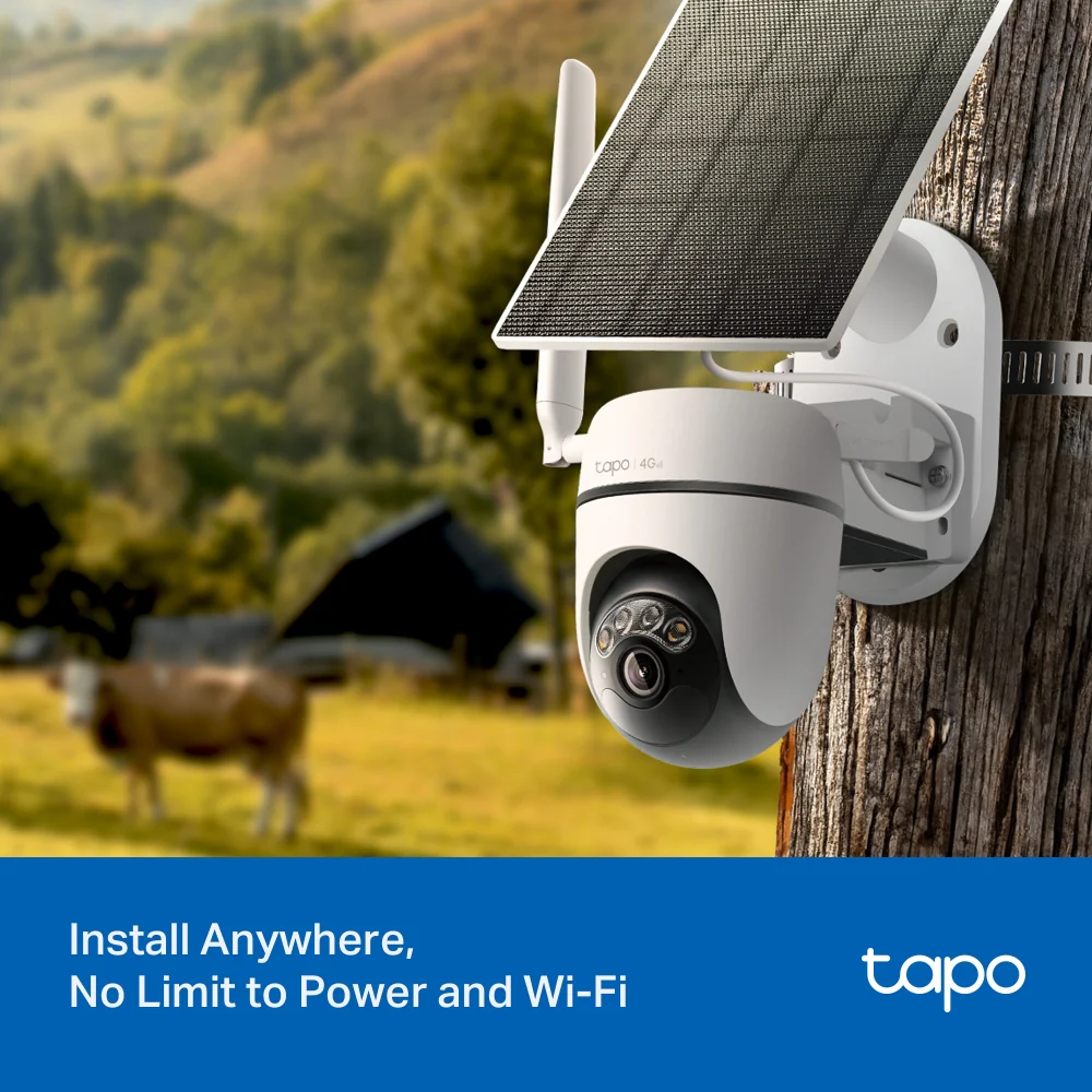 Tapo C615G KIT | Solar Pan/Tilt 4G LTE Security Camera Kit, 2K 3MP, Night Vision - Image 4