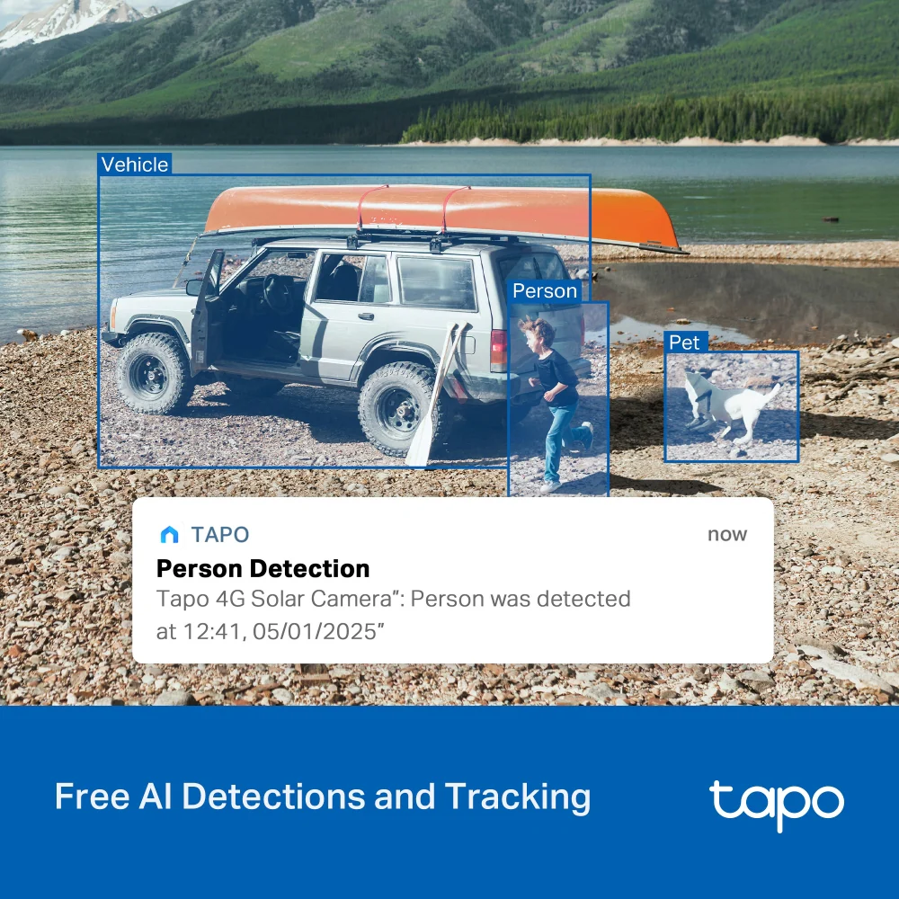Tapo C615G KIT | Solar Pan/Tilt 4G LTE Security Camera Kit, 2K 3MP, Night Vision - Image 8