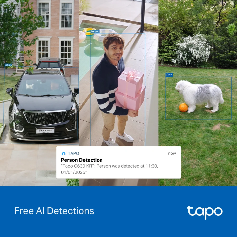 Tapo C630 KIT | Solar Pan/Tilt Security Camera Kit, 3K 5MP, Night Vision - Image 12