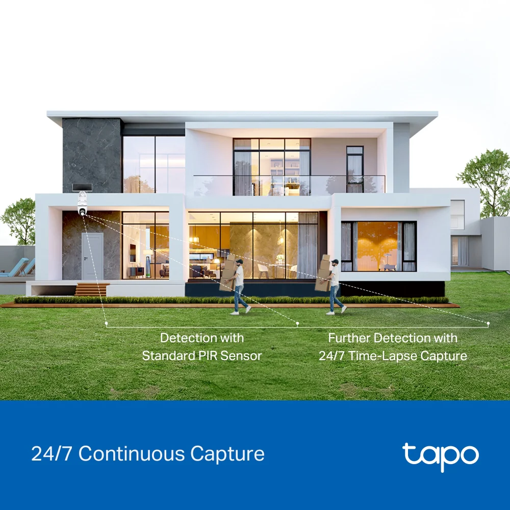 Tapo C630 KIT | Solar Pan/Tilt Security Camera Kit, 3K 5MP, Night Vision - Image 8