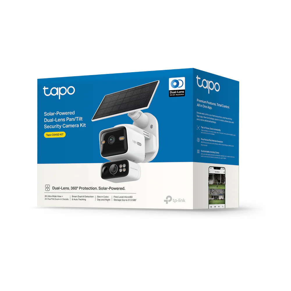 Tapo C645D KIT | Dual-Lens Pan/Tilt Security Camera Kit, 2K - Image 14