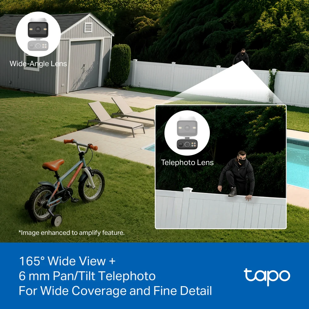 Tapo C645D KIT | Dual-Lens Pan/Tilt Security Camera Kit, 2K - Image 6