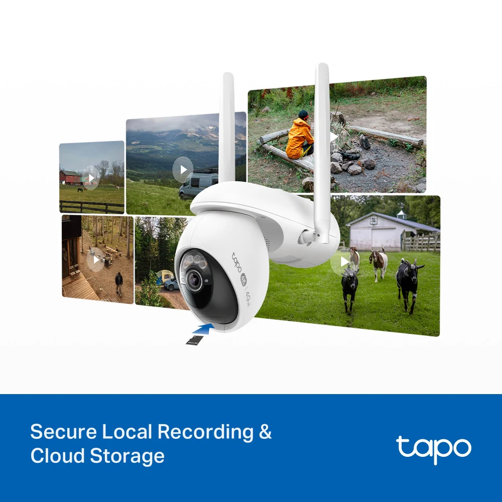 Tapo C665G KIT | Solar Pan/Tilt Wi-Fi/4G LTE Security Camera Kit, 4K 8MP, Night Vision - Image 13