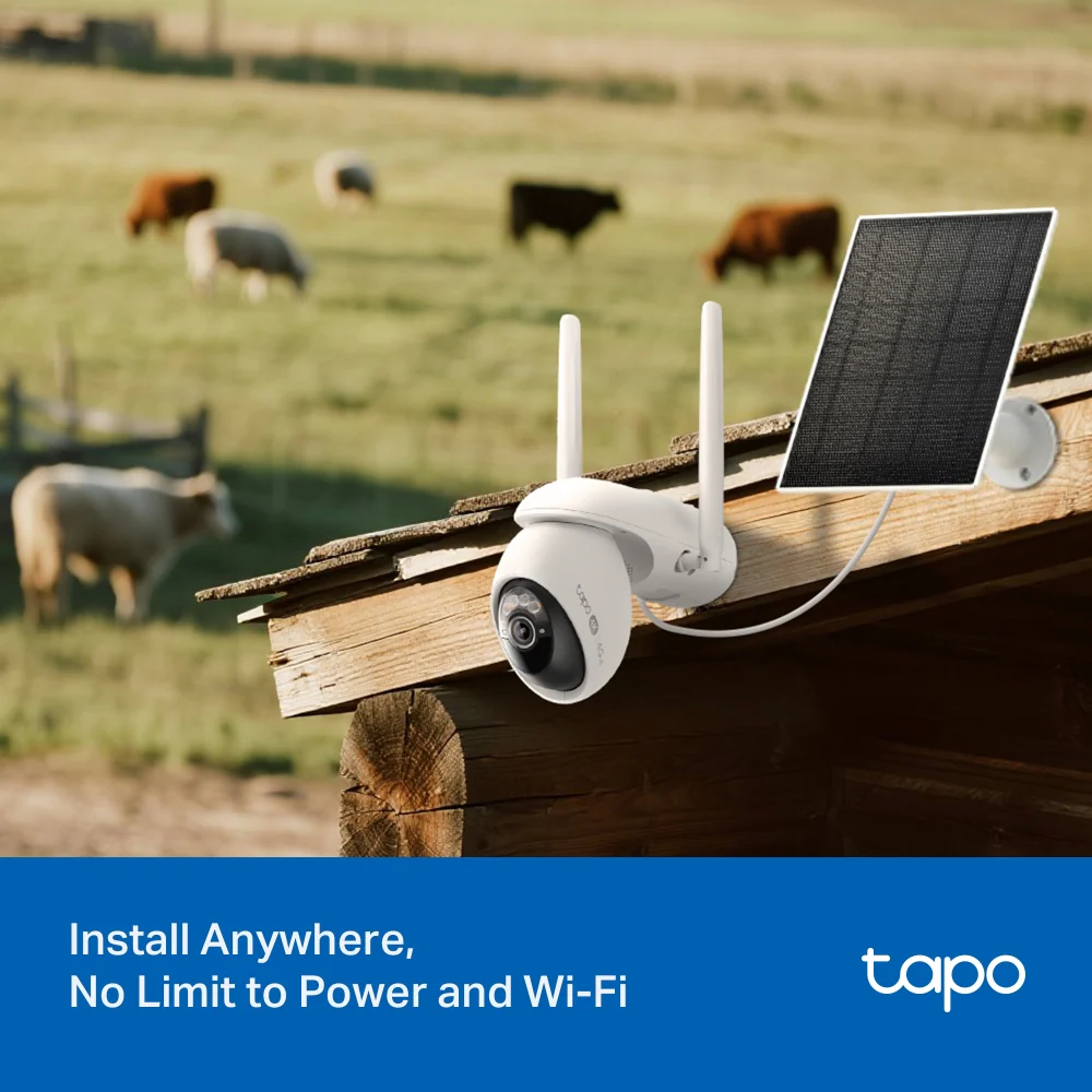 Tapo C665G KIT | Solar Pan/Tilt Wi-Fi/4G LTE Security Camera Kit, 4K 8MP, Night Vision - Image 4