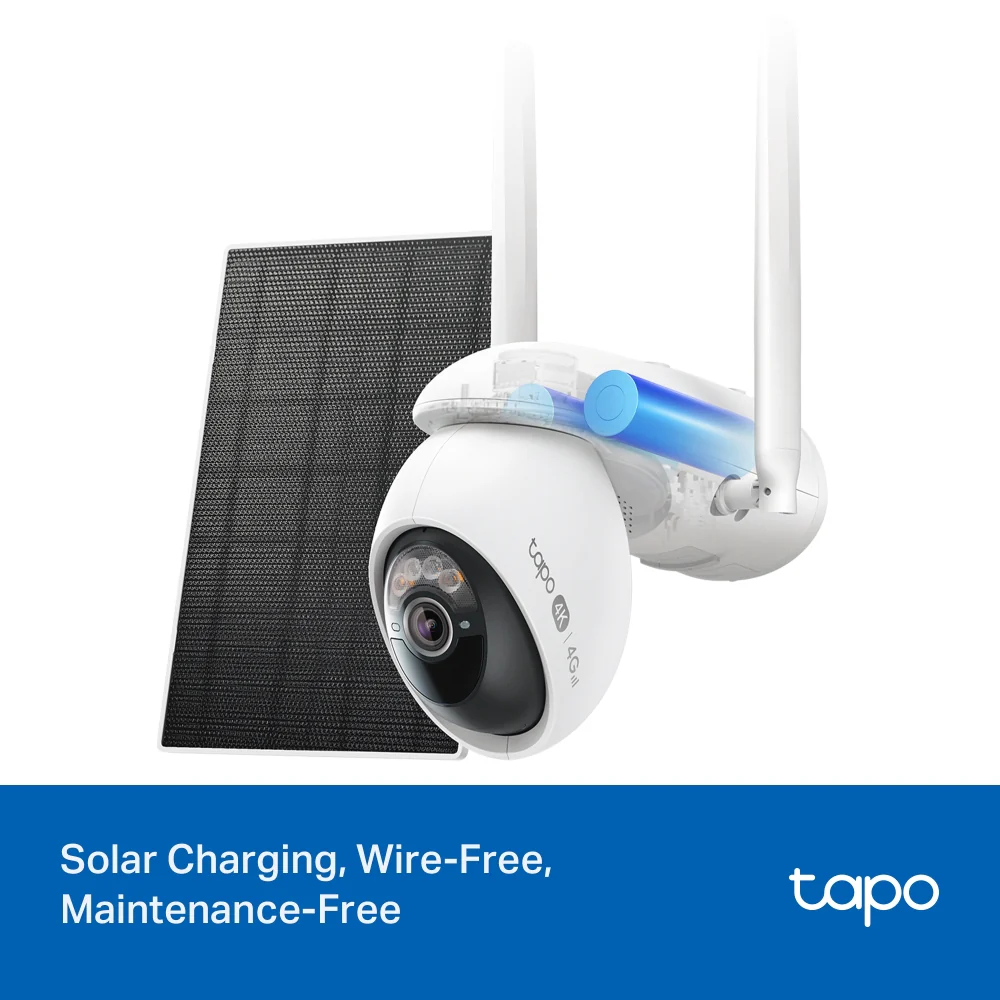 Tapo C665G KIT | Solar Pan/Tilt Wi-Fi/4G LTE Security Camera Kit, 4K 8MP, Night Vision - Image 5