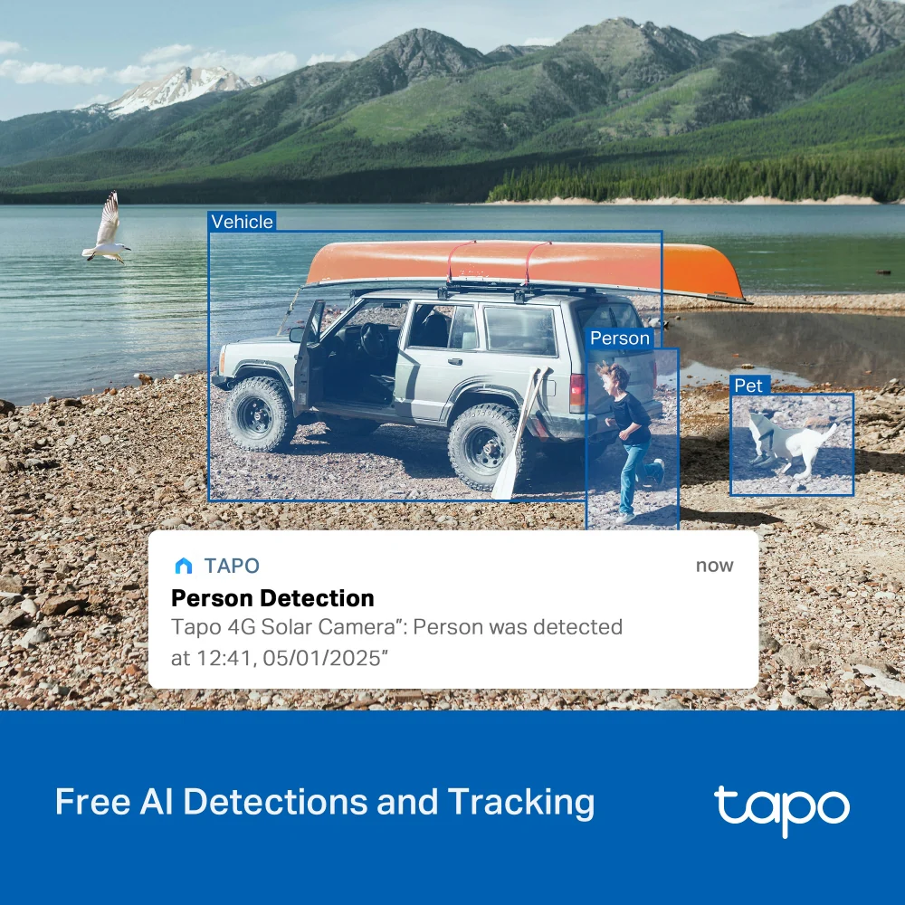 Tapo C665G KIT | Solar Pan/Tilt Wi-Fi/4G LTE Security Camera Kit, 4K 8MP, Night Vision - Image 8