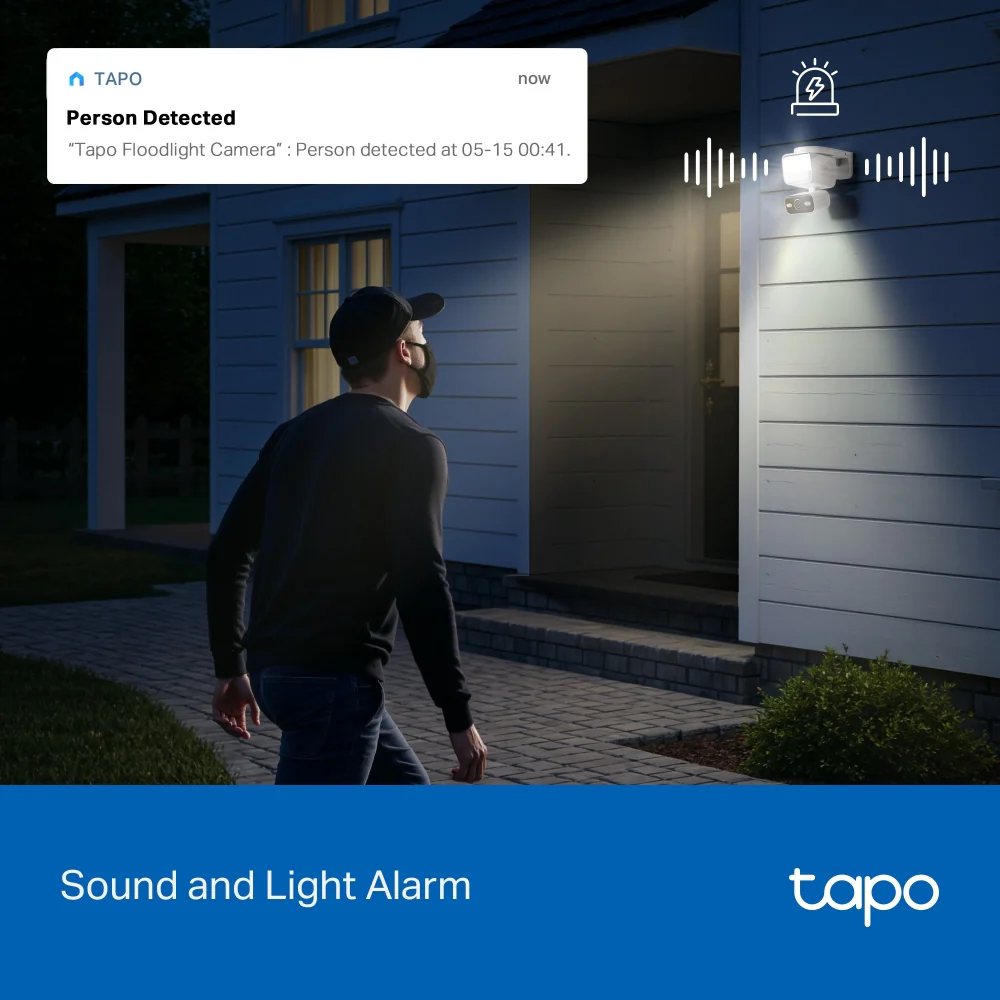 Tapo C710 | Outdoor Pan/Tilt Floodlight Camera, 2K 3MP, AI Tracking - Image 11