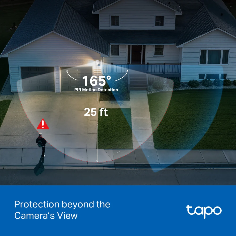 Tapo C710 | Outdoor Pan/Tilt Floodlight Camera, 2K 3MP, AI Tracking - Image 4