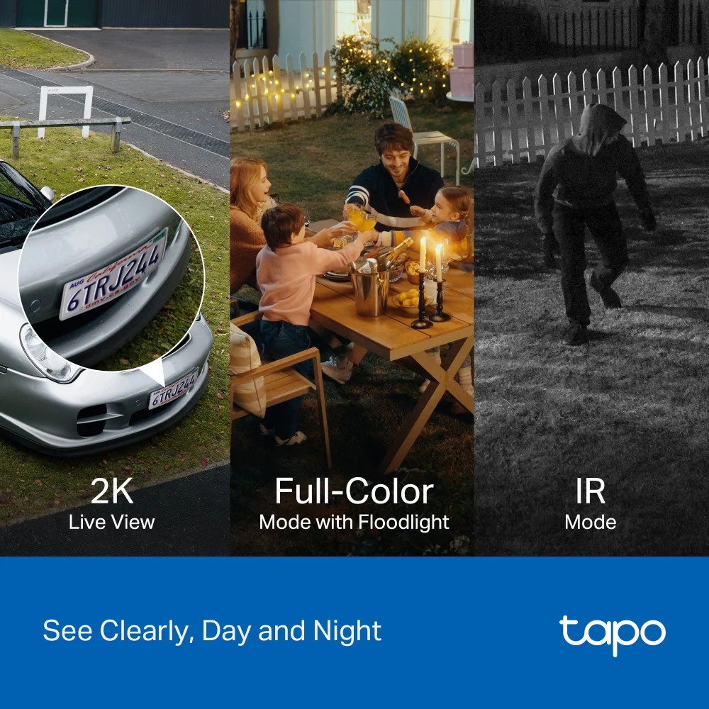 Tapo C710 | Outdoor Pan/Tilt Floodlight Camera, 2K 3MP, AI Tracking - Image 5