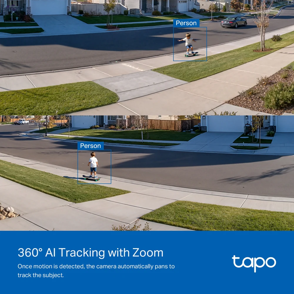 Tapo C710 | Outdoor Pan/Tilt Floodlight Camera, 2K 3MP, AI Tracking - Image 9
