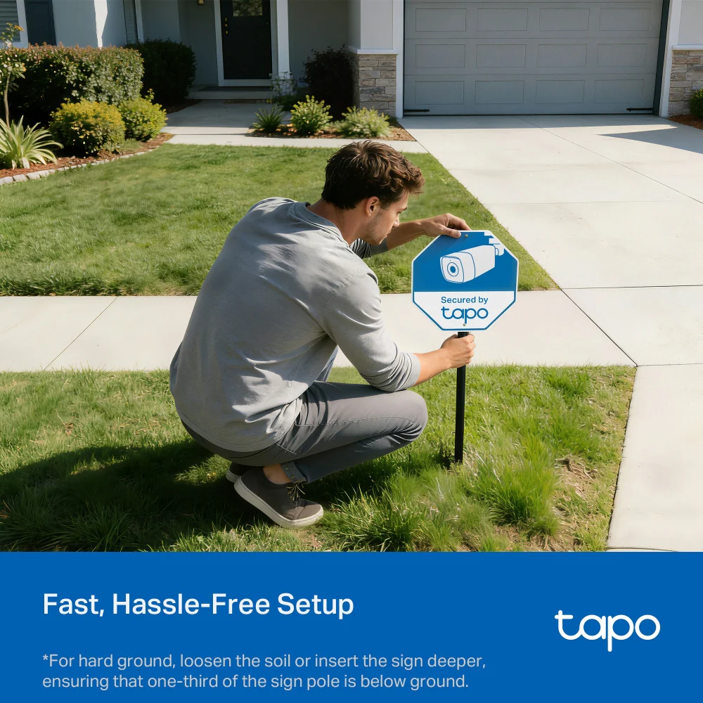 Tapo CA510 | Tapo Security Sign & Sticker Pack - Image 5