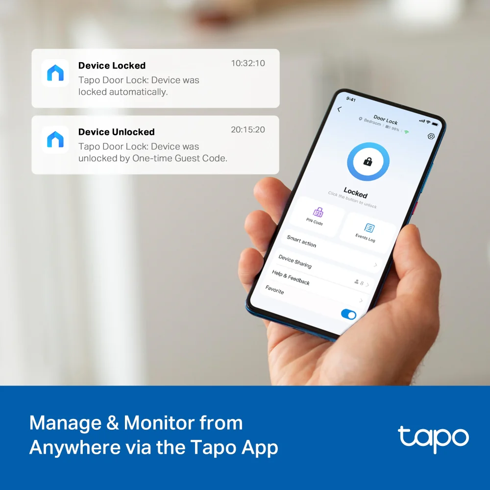 Tapo DL100 | Smart Door Lock, Multiple Unlock Methods - Image 5