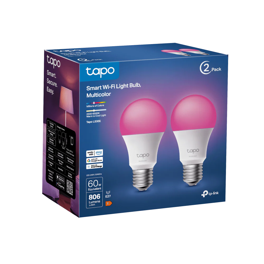 Tapo L530E(2-Pack) | Smart Wi-Fi Light Bulb, E27 Base, Multicolour, App & Voice Control - Image 8