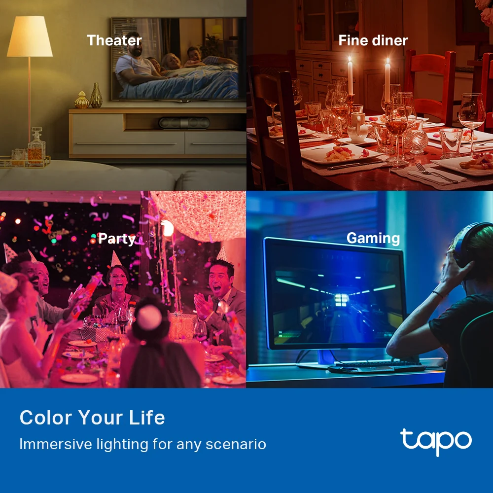 Tapo L535E | Smart Wi-Fi Light Bulb, E27 Base, Multicolour, App & Voice Control - Image 2