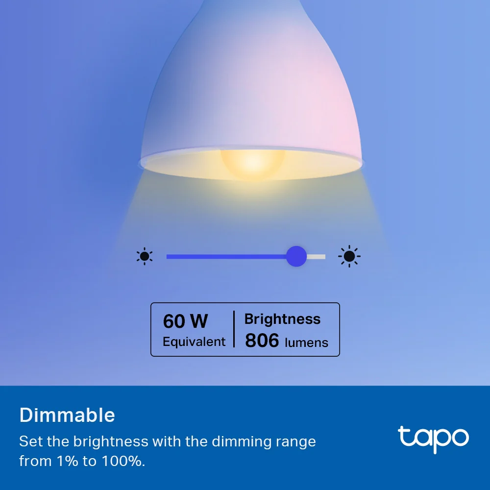 Tapo L535E | Smart Wi-Fi Light Bulb, E27 Base, Multicolour, App & Voice Control - Image 4