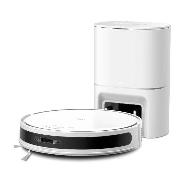 Tapo RV20 Max Plus White | Robot Vacuum & Mop with Auto-Empty Dock, 5300Pa Suction, LiDAR Navigation