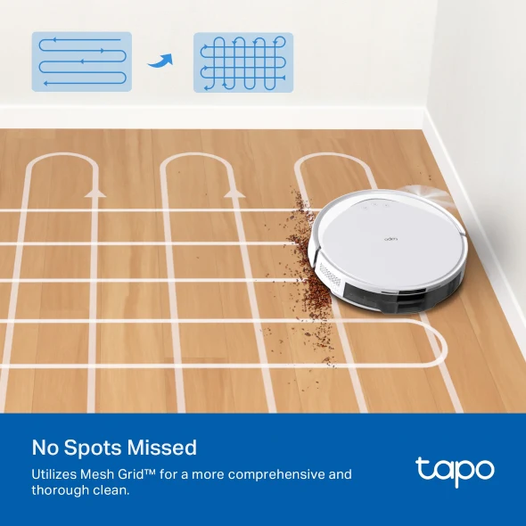 Tapo RV20 Max Plus White | Robot Vacuum & Mop with Auto-Empty Dock, 5300Pa Suction, LiDAR Navigation - Image 7