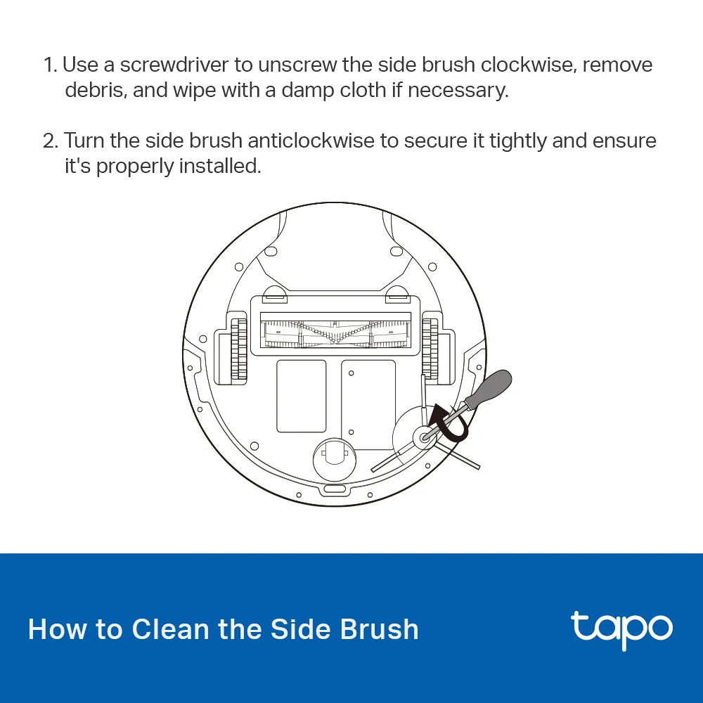 Tapo RVA105 | Tapo Robot Vacuum Replacement Kit, Compatible with Tapo RV30 Max Plus, RV30 Max, RV20 Max Plus & RV20 Max - Image 9