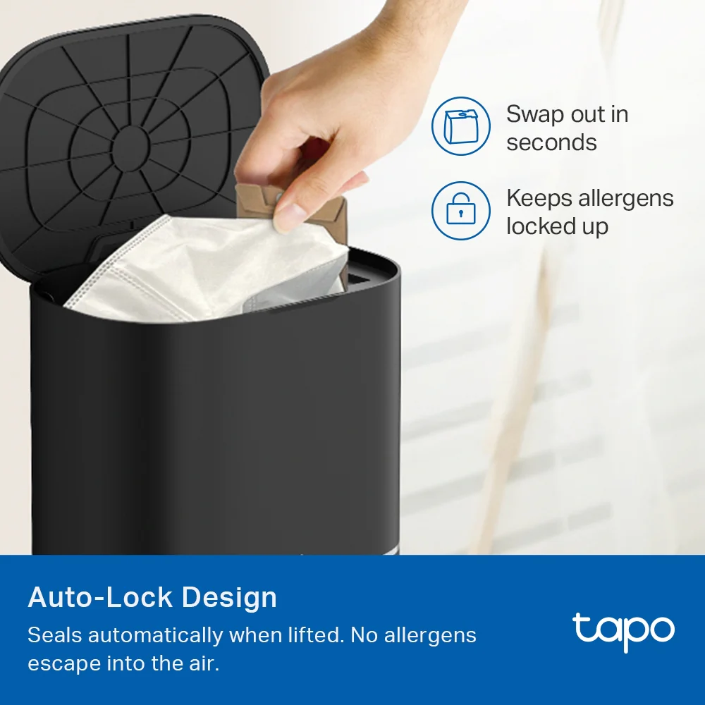 Tapo RVA202 | Tapo Robot Vacuum 3L Disposable Dust Bag (5-Pack), Compatible with Tapo RV30 Max Plus & RV20 Max Plus - Image 3