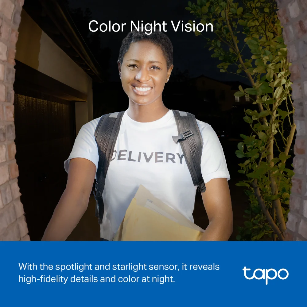Tapo D230S1 | Smart Battery Video Doorbell, 2K 5MP, Colour Night Vision - Image 3