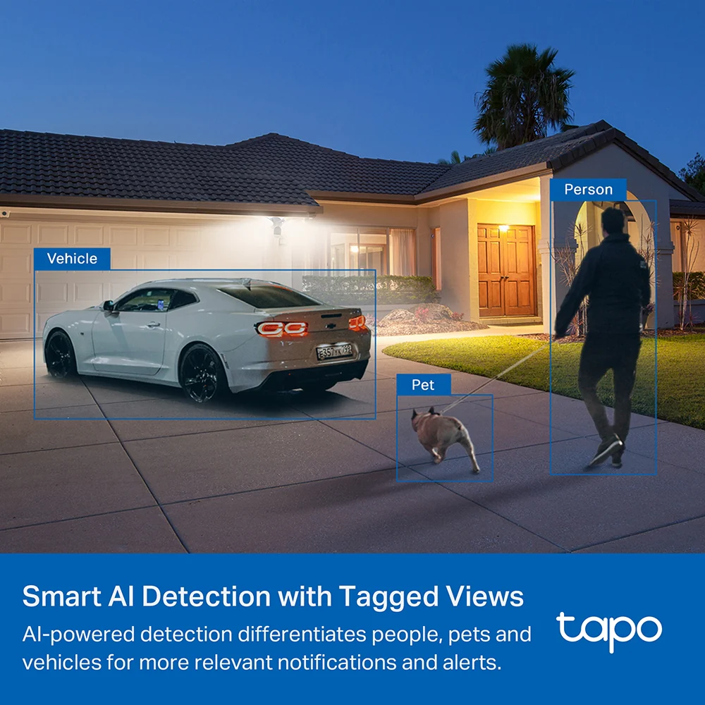Tapo C720 | Smart Floodlight Camera, 2K QHD, AI Detection - Image 6