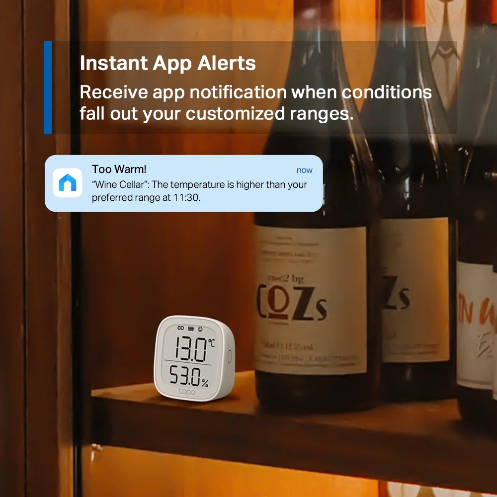 Tapo T315 | Smart Temperature & Humidity Monitor, E-Ink Display, App Alerts - Image 7