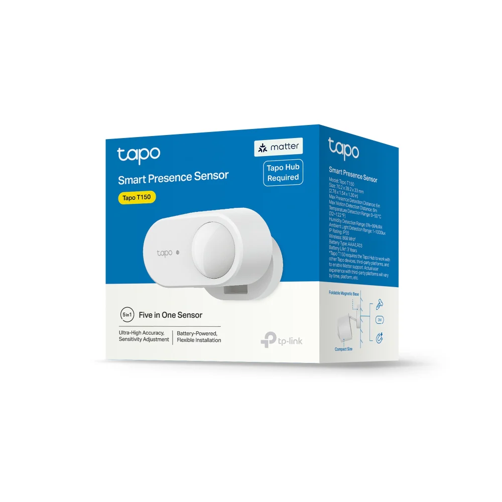 Tapo T150 | Smart Human Presence Sensor, 5-in-1 Detection - Image 13