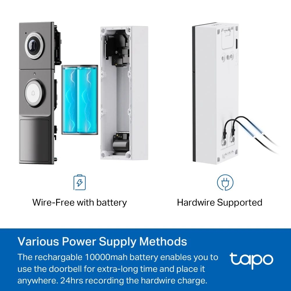 Tapo D235 | Video Doorbell Camera, 2K 5MP, Full Colour Night Vision - Image 3