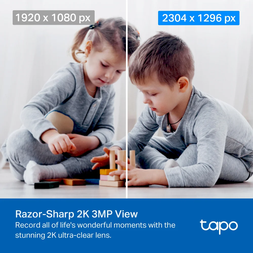 Tapo TC71 | Pan/Tilt AI Home Security Wi-Fi Camera, 2K 3MP, Pan & Tilt, Night Vision - Image 3