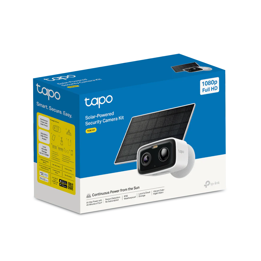 TC80 Series | Solar/Battery Camera, 1080P 2MP, Free AI Detection, Colour Night Vision - Image 3