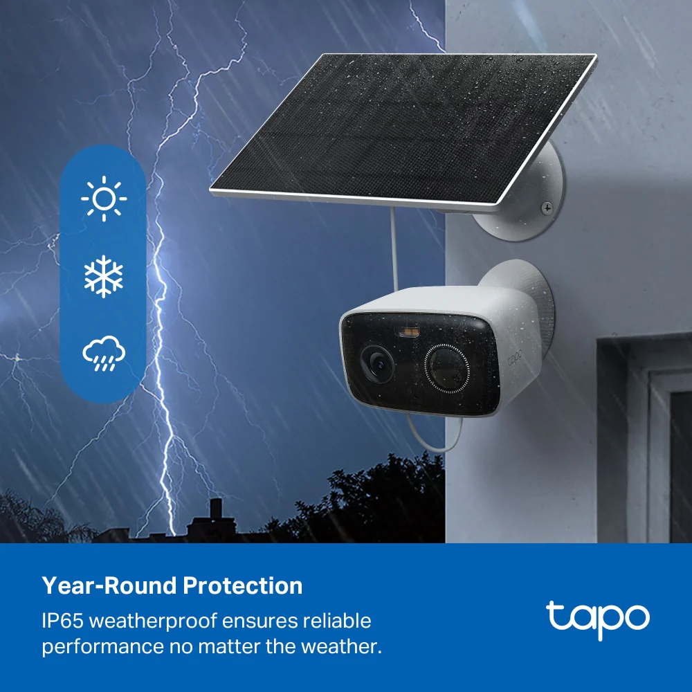 TC80 Series | Solar/Battery Camera, 1080P 2MP, Free AI Detection, Colour Night Vision - Image 8