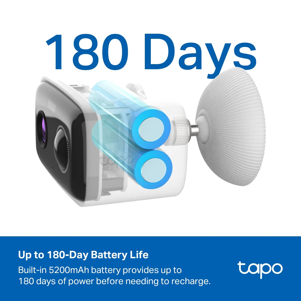 TC80 Series | Solar/Battery Camera, 1080P 2MP, Free AI Detection, Colour Night Vision - Image 4