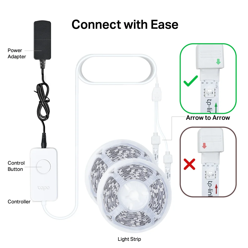 TL61-10 | Smart Wi-Fi Light Strip, Cut-to-Length Design, App & Voice Control - Image 8