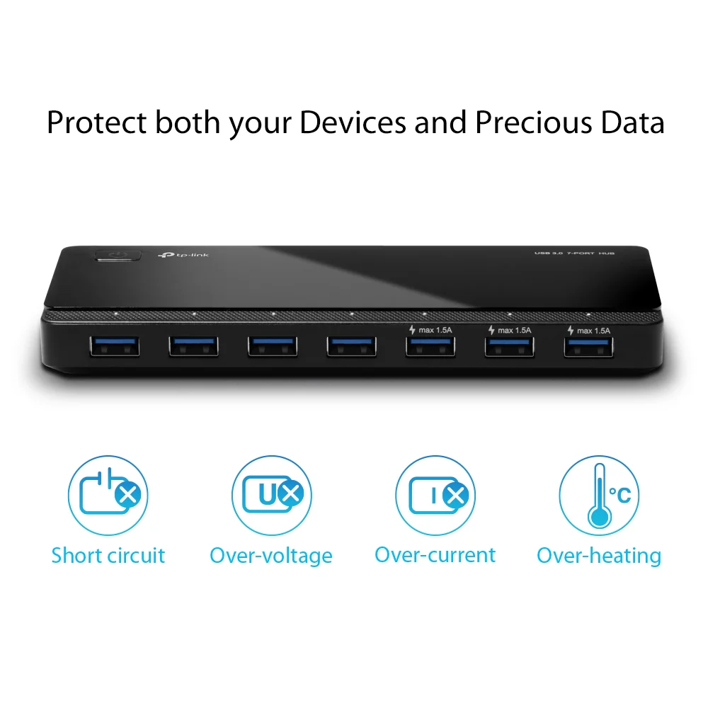 UH700 | USB 3.0 7-Port Hub, 5Gbps, Plug & Play - Image 4