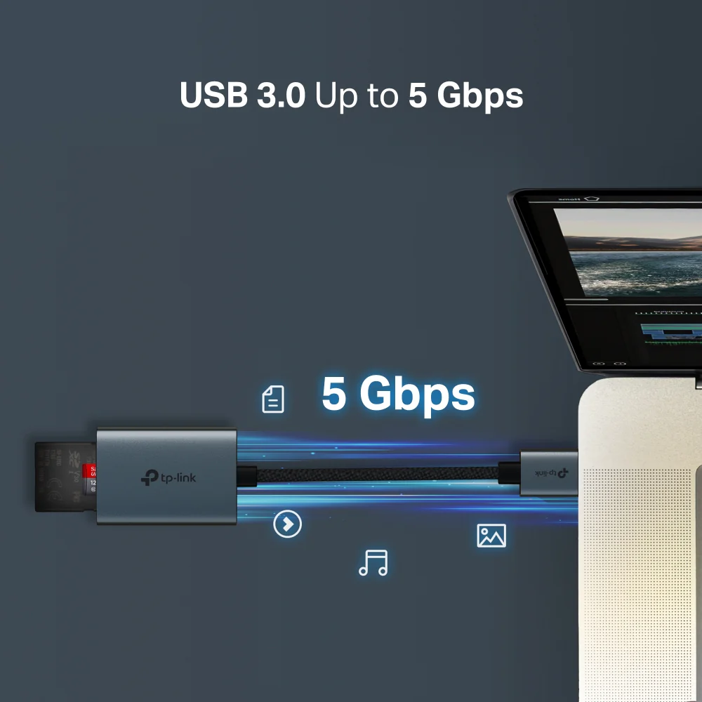 UA430 | USB-A to SD & microSD Card Reader, UHS-I, Dual Card Access - Image 6