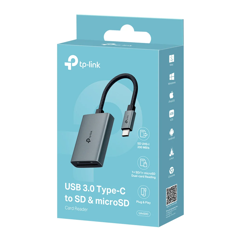 UA430C | USB-C to SD & microSD Card Reader, UHS-I, Dual Card Access - Image 9