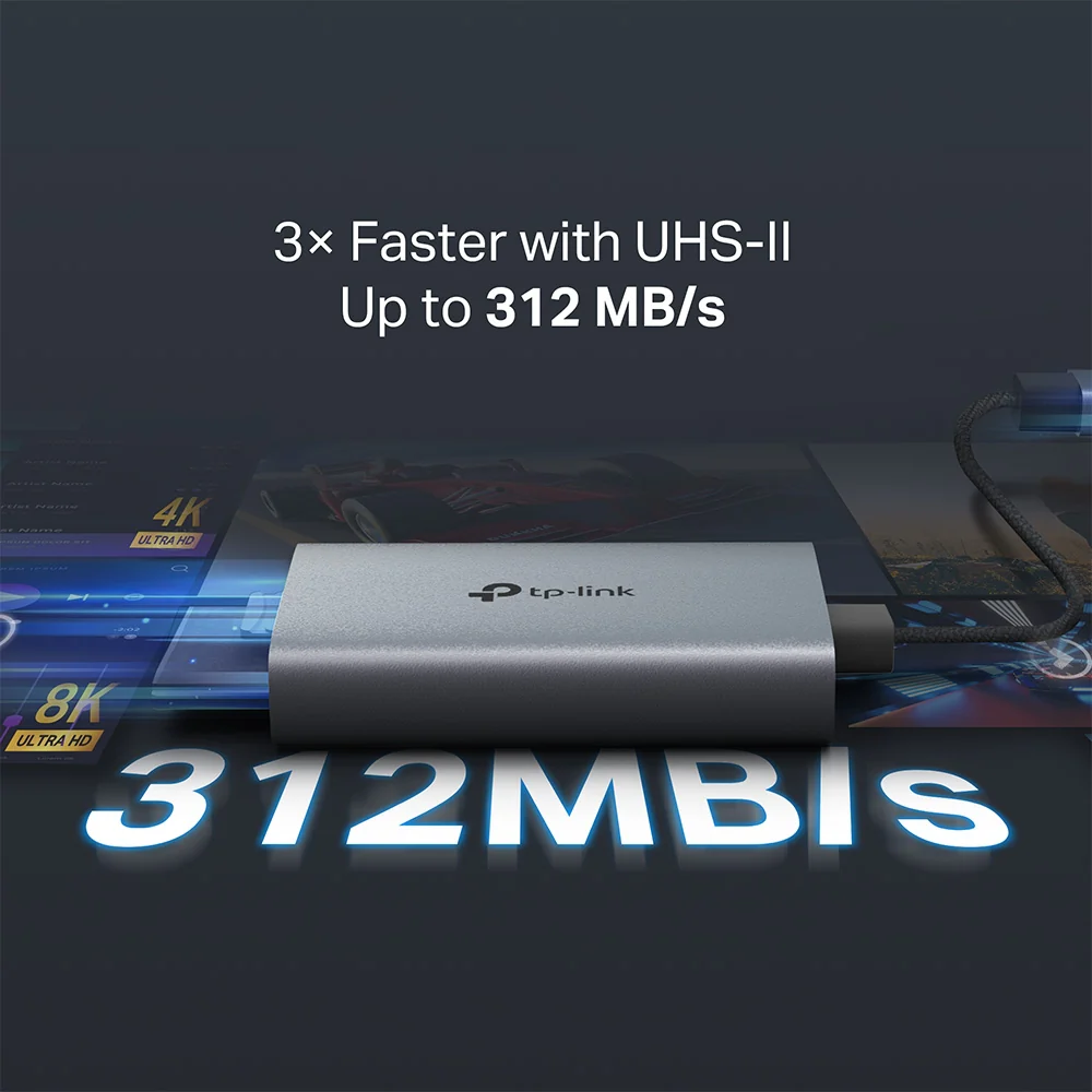 UA440C | USB-C to SD & microSD Card Reader, UHS-II, Dual Card Access - Image 4