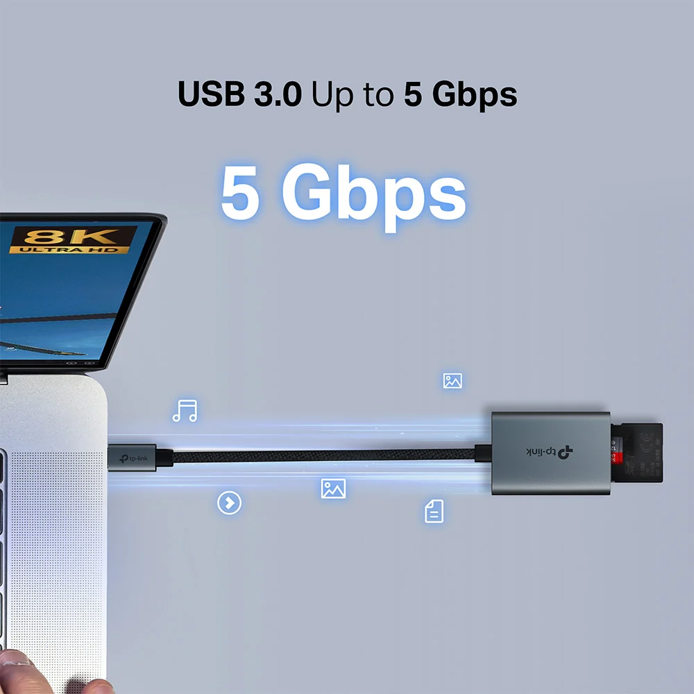 UA440C | USB-C to SD & microSD Card Reader, UHS-II, Dual Card Access - Image 6