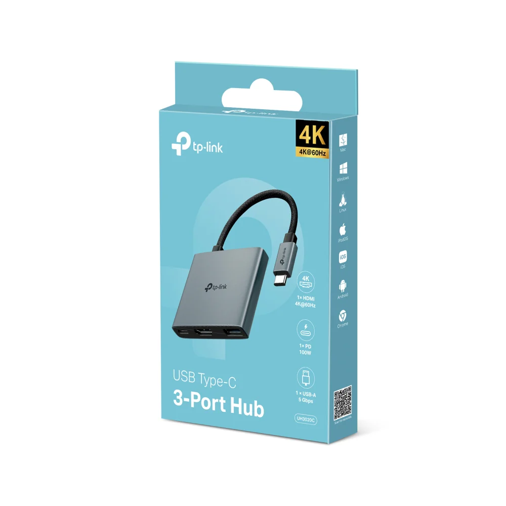 UH3020C | USB-C 3-in-1 Hub, 4K@60Hz HDMI, 100W Power Delivery - Image 9